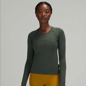 Lululemon Swiftly Tech Long Sleeve Race Length Smoked Spruce 4